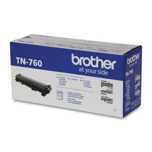 Genuine Brother TN760 Black Toner Cartridge HY