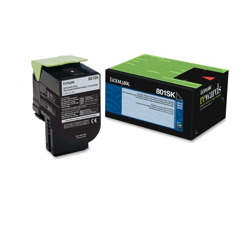Genuine Lexmark 80C1HK0 Black Toner Cartridge HY