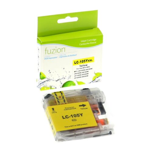 New Compatible Brother LC105Y Yellow Ink Cartridge Super HY