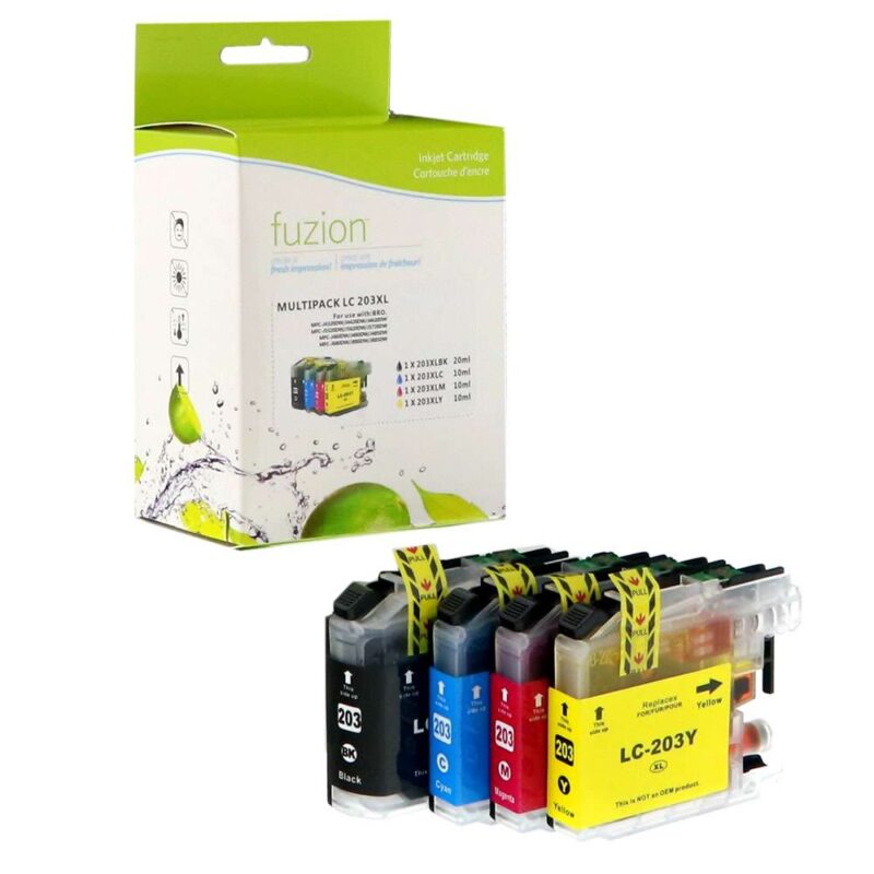 New Compatible Brother LC203 BK/C/M/Y Ink Combo HY