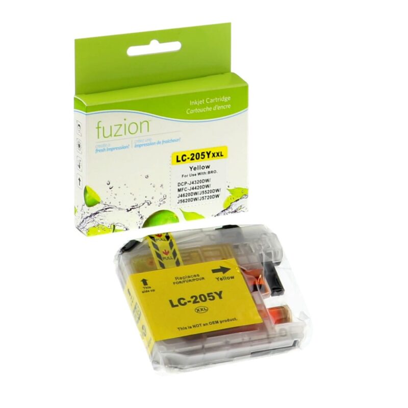 New Compatible Brother LC205Y Yellow Ink Cartridge Super HY