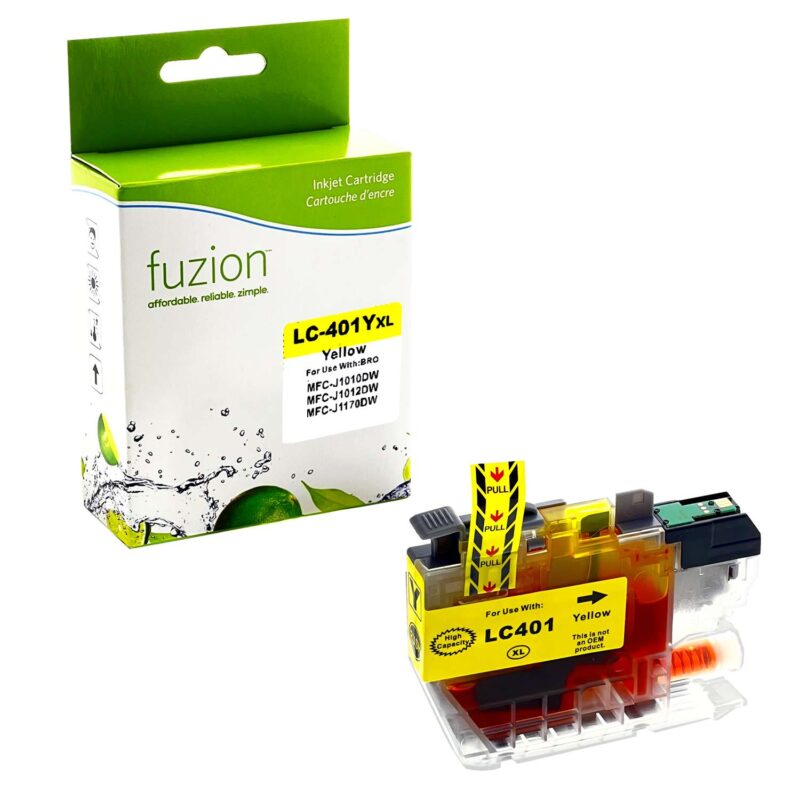 New Compatible Brother LC401XLYS YellowInk Cartridge HY