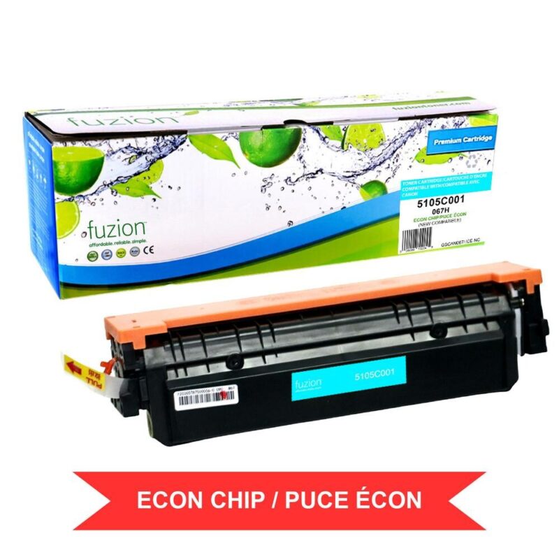 New Compatible Canon (067H) 5105C001 Cyan Toner Cartridge HY w/ ECON Chip
