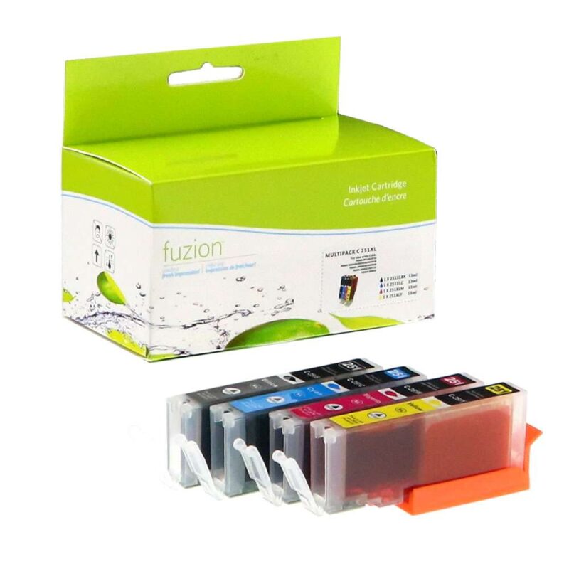 New Compatible Canon CLI-251XL BK/C/M/Y Ink Combo HY