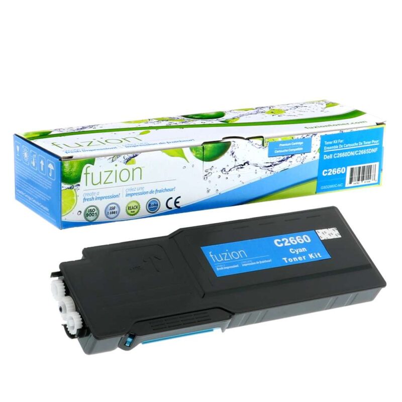 New Compatible Dell 593-BBBT Cyan Toner Cartridge HY