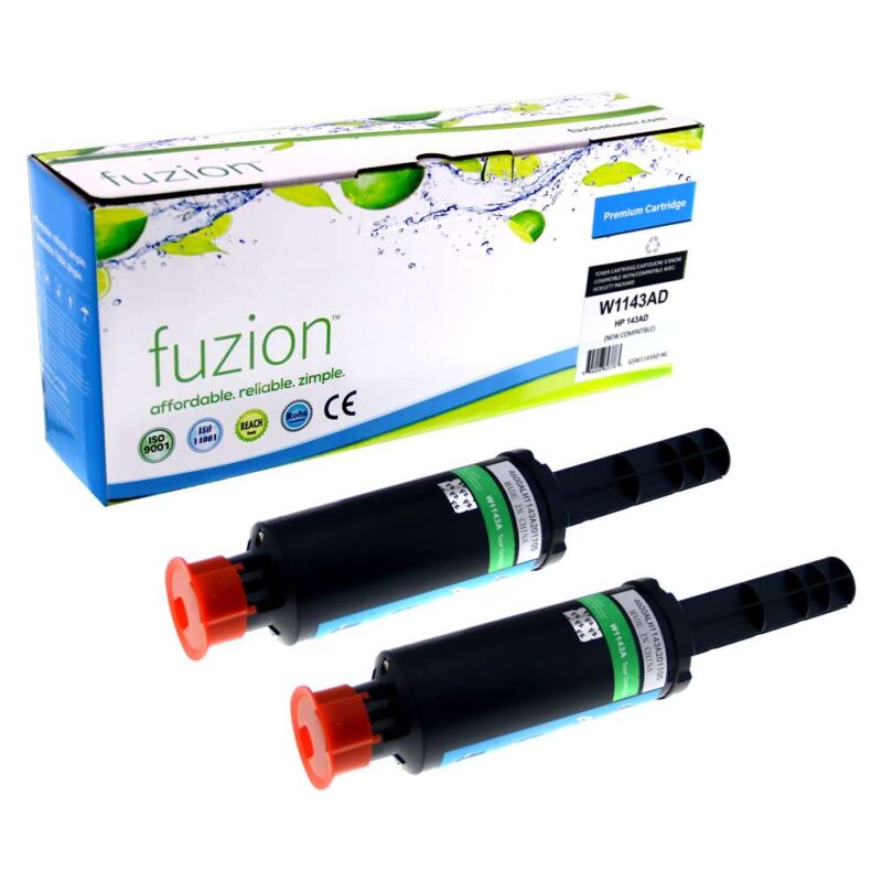 New Compatible HP 143A Black Toner Cartridges 2/PK