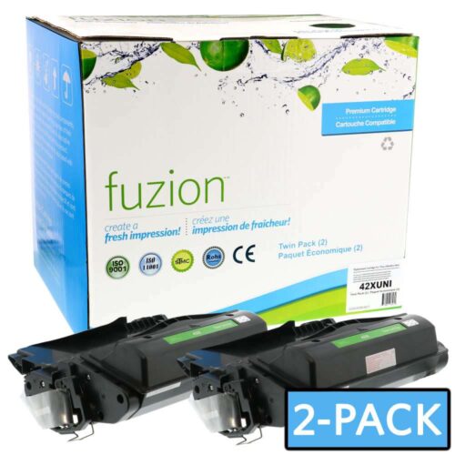 New Compatible HP 42X Black Toner Cartridge HY 2/PK New Compatible HP 42X Black Toner Cartridge HY 2/PK