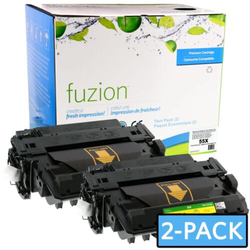 New Compatible HP 55X Black Toner Cartridge HY 2/PK