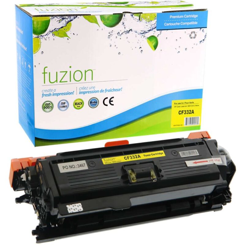 New Compatible HP 654A Yellow Toner Cartridge