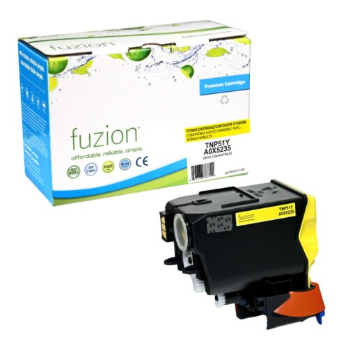 New Compatible Konica Minolta TNP51Y Yellow Toner Cartridge New Compatible Konica Minolta TNP51Y Yellow Toner Cartridge