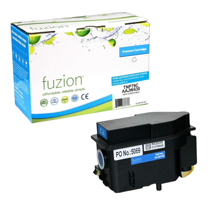New Compatible Konica Minolta TNP79C Cyan Toner Cartridge