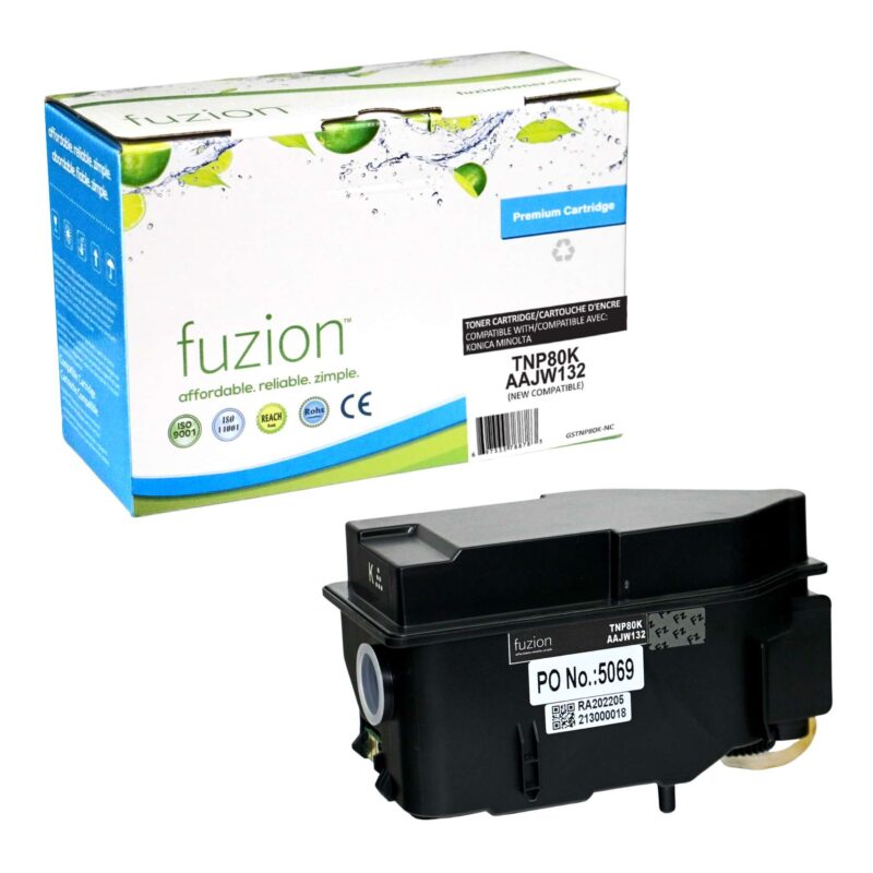 New Compatible Konica Minolta TNP80K Black Toner Cartridge