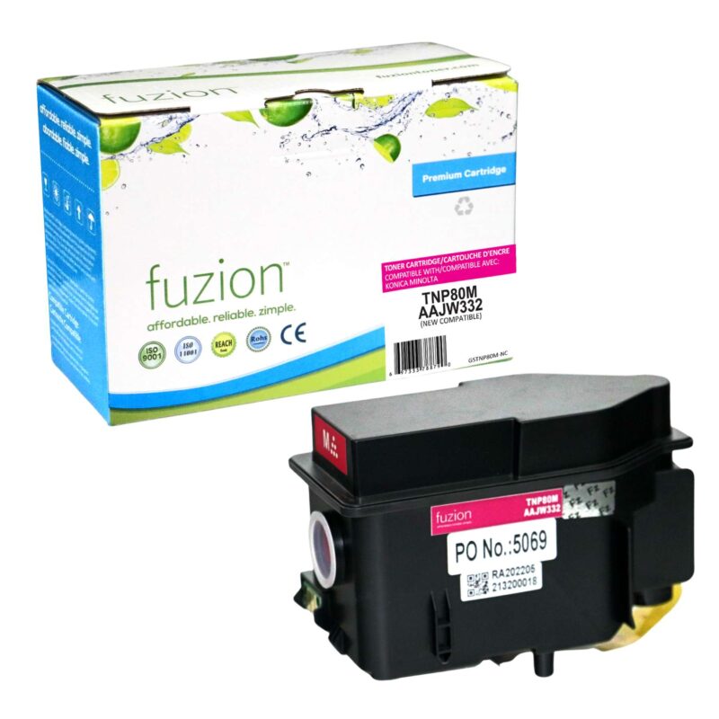 New Compatible Konica Minolta TNP80M Magenta Toner Cartridge