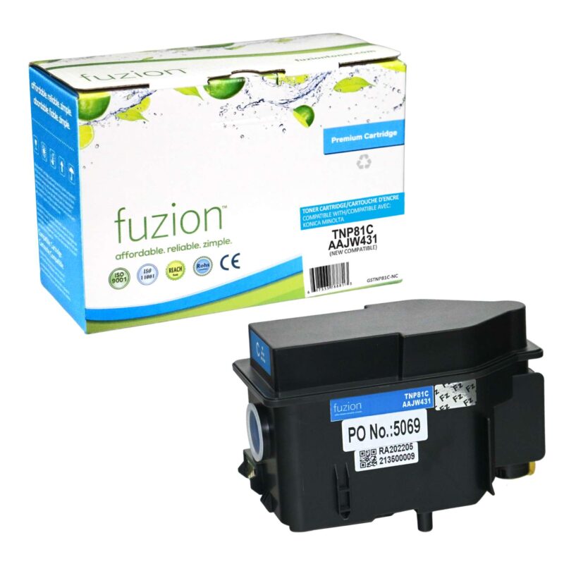 New Compatible Konica Minolta TNP81C Cyan Toner Cartridge