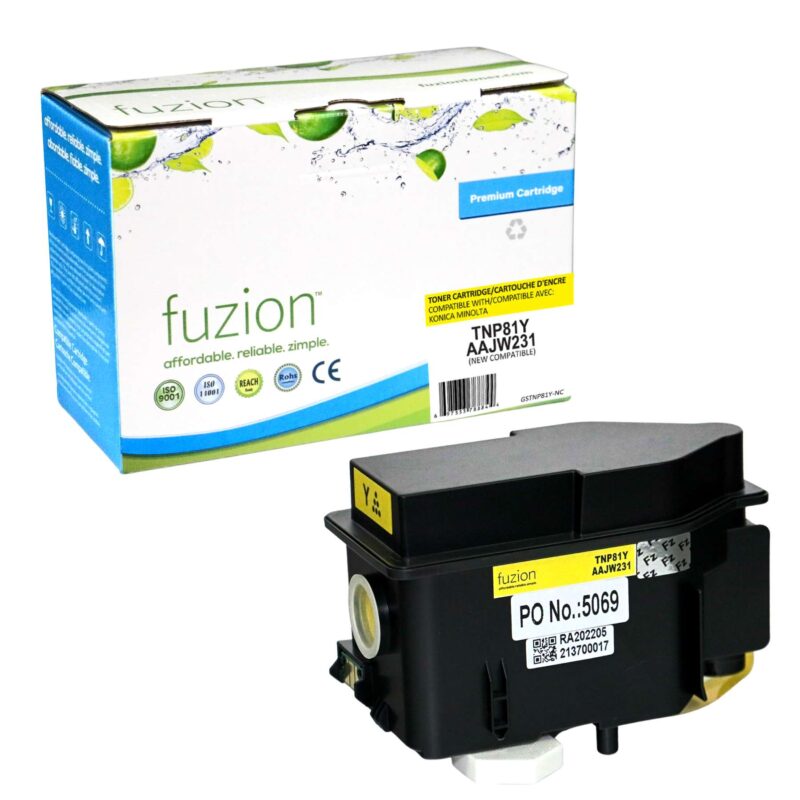 New Compatible Konica Minolta TNP81Y Yellow Toner Cartridge