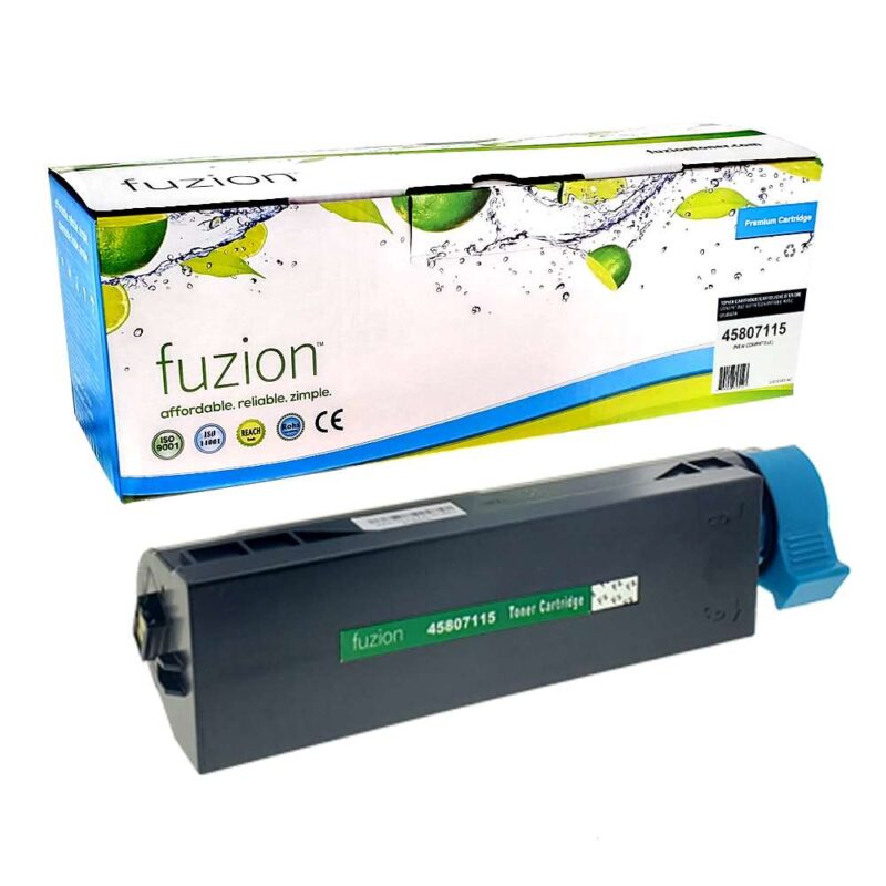 New Compatible Okidata 45807115 Black Toner Cartridge