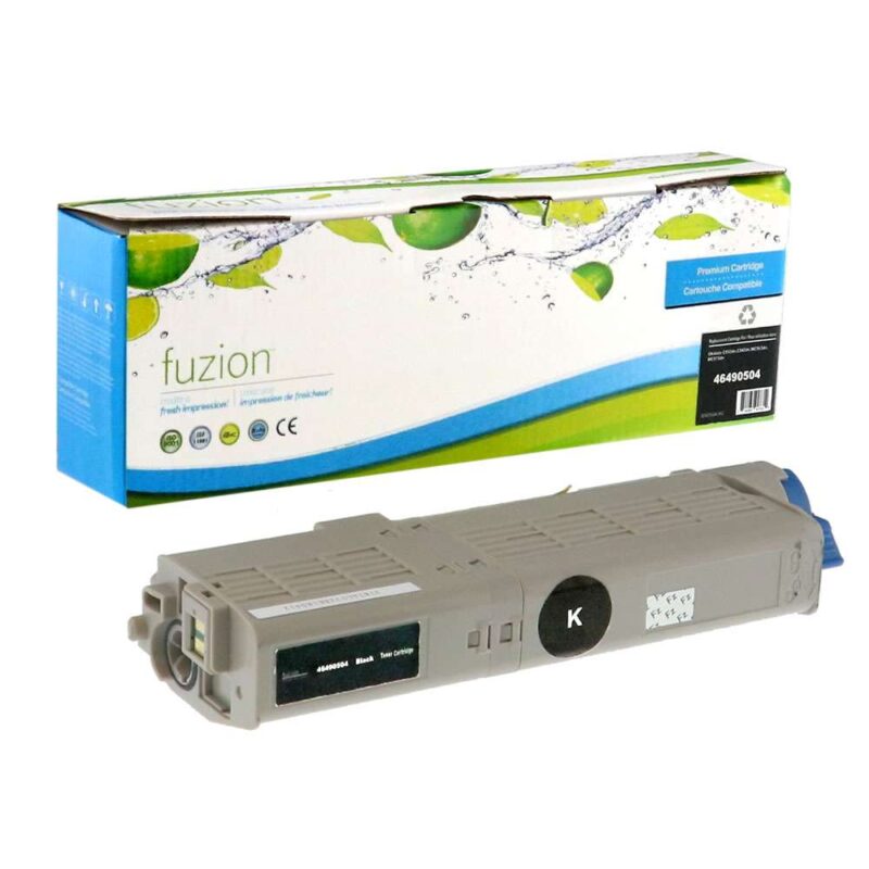 New Compatible Okidata 46490504 Black Toner Cartridge