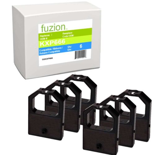 New Compatible Panasonic KX-P110 Black Ribbons-6/PK New Compatible Panasonic KX-P110 Black Ribbons-6/PK