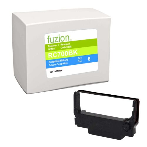 New Compatible Star Micronics RC700BK Black Ribbon-6/PK New Compatible Star Micronics RC700BK Black Ribbon-6/PK