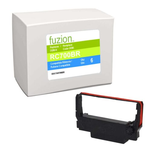 New Compatible Star Micronics RC700BR Black/Red Ribbon-6/PK New Compatible Star Micronics RC700BR Black/Red Ribbon-6/PK
