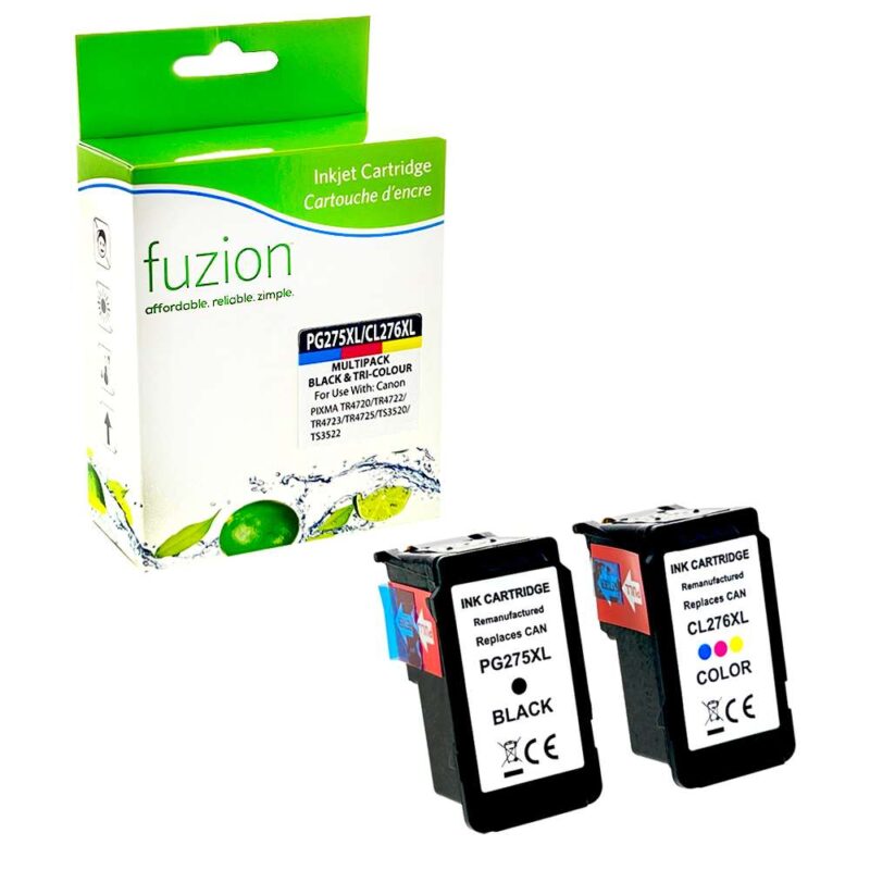 Remanufactured Canon PG-275XL/276XL Ink Combo HY