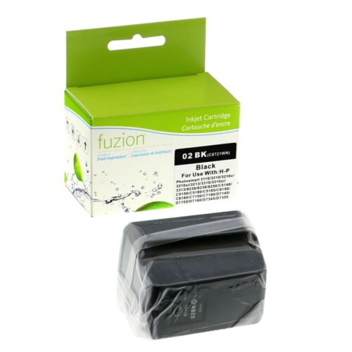 Remanufactured HP 02 C8721WN Black Ink Cartridge