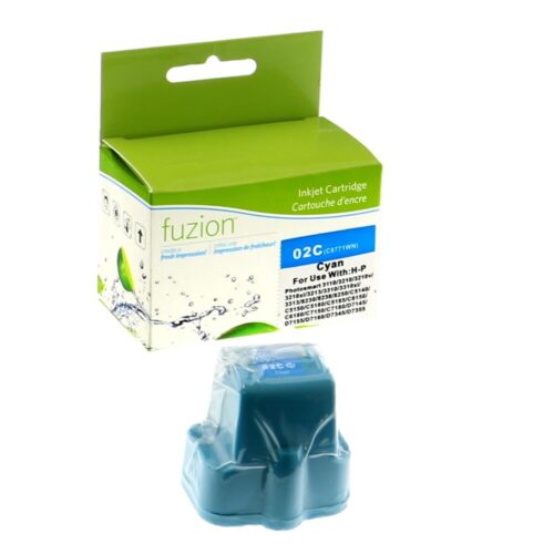 Remanufactured HP 02 C8771WN Cyan Ink Cartridge