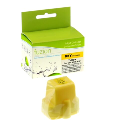 Remanufactured HP 02 C8773WN Yellow Ink Cartridge