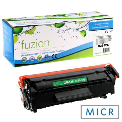 Remanufactured HP 12A Q2612A Black MICR Toner Cartridge Remanufactured HP 12A Q2612A Black MICR Toner Cartridge