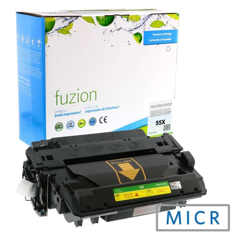 Remanufactured HP 55X CE255X Black MICR Toner Cartridge HY