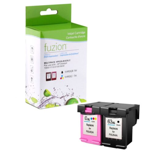 Remanufactured HP 63XL Black/Colour Ink Combo HY