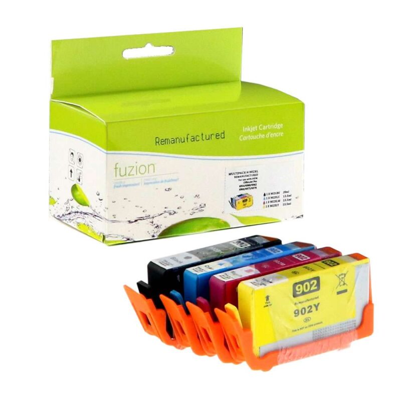Remanufactured HP 902XL BK/C/M/Y Ink Combo HY