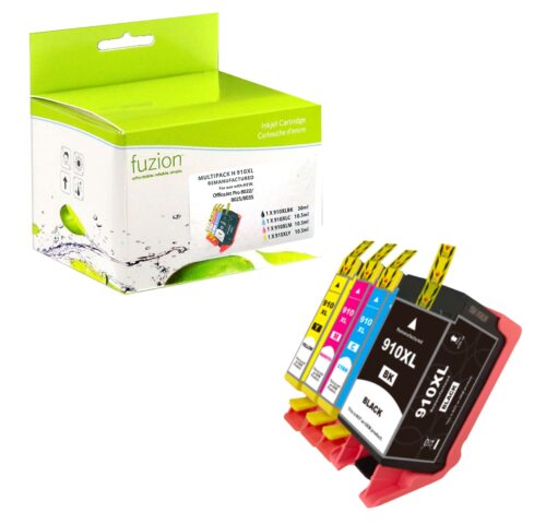 Remanufactured HP 910XL BK/C/M/Y Ink Combo HY Remanufactured HP 910XL BK/C/M/Y Ink Combo HY