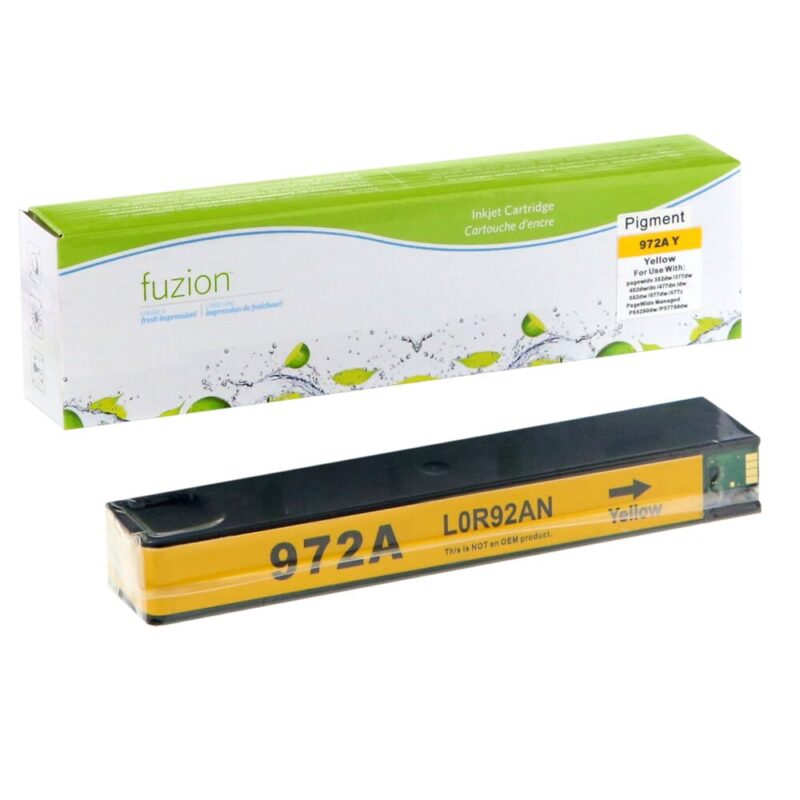 Remanufactured HP 972A L0R92AN Yellow Ink Cartridge