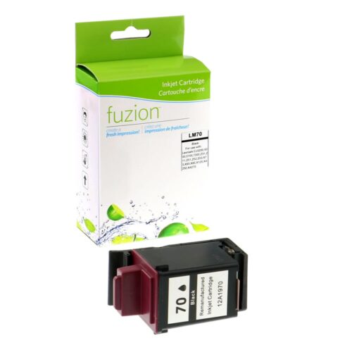 Remanufactured Lexmark 12A1970 70 Black Ink Cartridge Remanufactured Lexmark 12A1970 70 Black Ink Cartridge