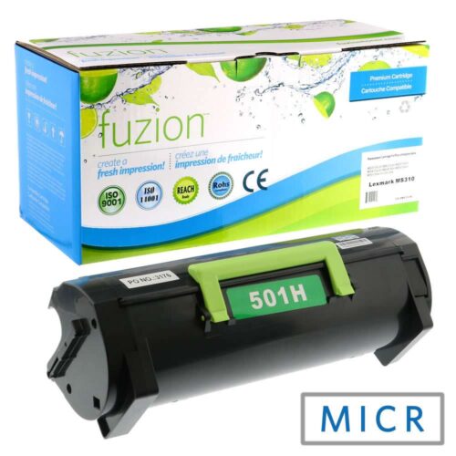 Remanufactured Lexmark 50F1H00 Black MICR Toner Cartridge HY Remanufactured Lexmark 50F1H00 Black MICR Toner Cartridge HY