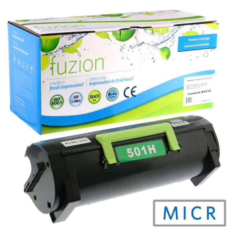 Remanufactured Lexmark 50F1H00 Black MICR Toner Cartridge HY