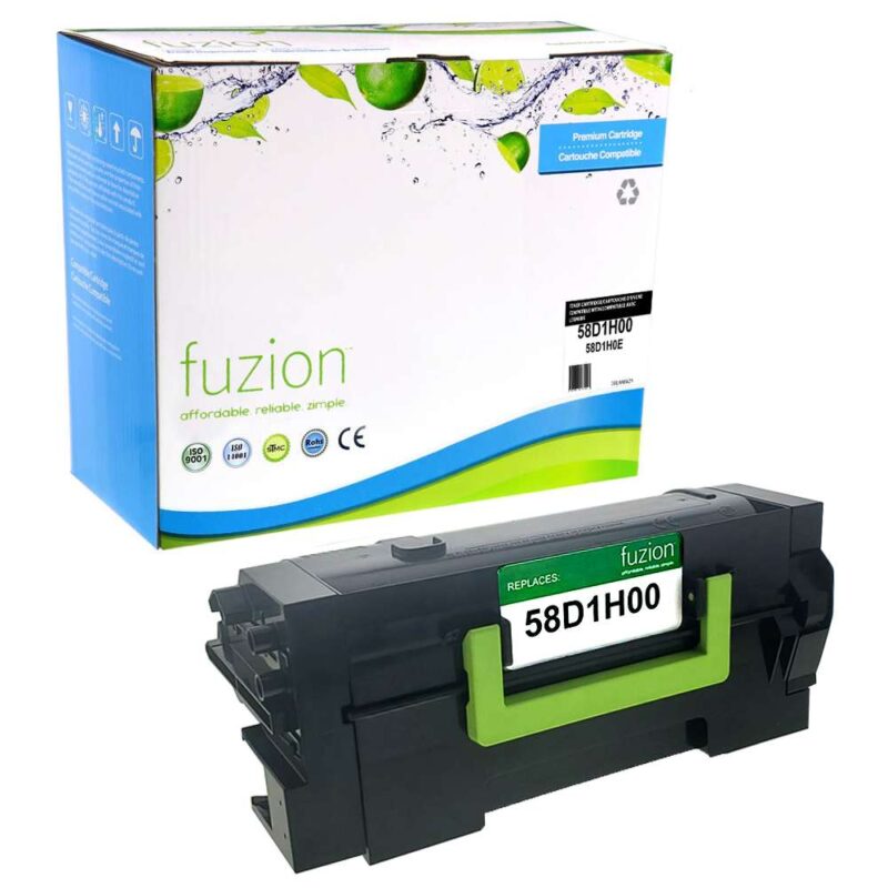 Remanufactured Lexmark 58D1H00 Black Toner Cartridge HY