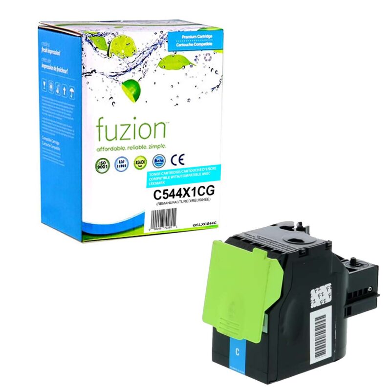 Remanufactured Lexmark C544X1CG Cyan Toner Cartridge X-HY