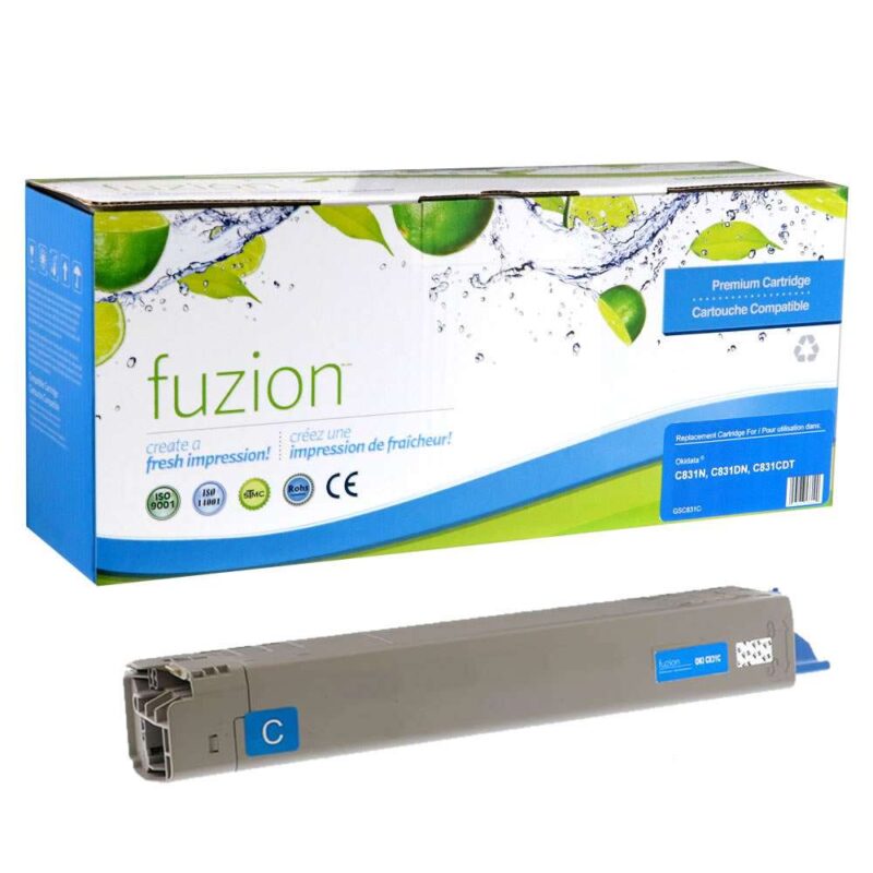 Remanufactured Okidata 44844511 Cyan Toner Cartridge HY