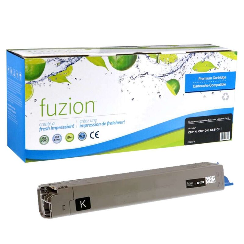 Remanufactured Okidata 44844512 Black Toner Cartridge HY